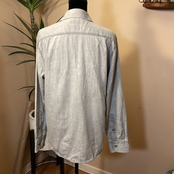 Black Brown 1826 Men's Linen Button-Down Shirt Lightweight & Classic - Picture 3 of 7